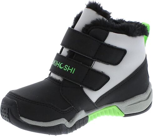 TSUKIHOSHI 7519 IGLOO Strap-Closure Machine-Washable Snow Boot with Wide Toe Box and Slip-Resistant, Non-Marking Outsole - For Toddlers and Little Kids, Ages 1-8 in Kuwait