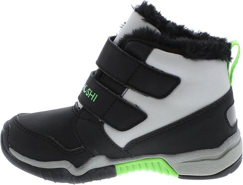 TSUKIHOSHI 7519 IGLOO Strap-Closure Machine-Washable Snow Boot with Wide Toe Box and Slip-Resistant, Non-Marking Outsole - For Toddlers and Little Kids, Ages 1-8 in Kuwait