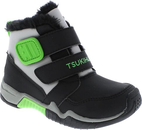 TSUKIHOSHI 7519 IGLOO Strap-Closure Machine-Washable Snow Boot with Wide Toe Box and Slip-Resistant, Non-Marking Outsole - For Toddlers and Little Kids, Ages 1-8 in Kuwait