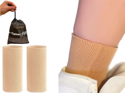 أكمام جل للكاحل YamerSK8، جوارب تزلج مبطنة للتزلج على الجليد، الهوكي، لوح التزلج، التزلج على الجليد، وسادات جل لأحذية التزلج على الجليد، 2 (اثنان) أكمام جل للكاحل in Kuwait