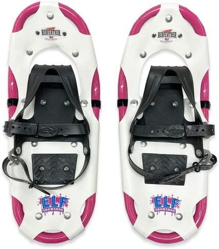 حذاء الثلوج Redfeather مقاس 17 بوصة ELF للأطفال بإطار من الألومنيوم المطلي بالمسحوق وسطح مانع للتمزق من الفينيل - صُنع في الولايات المتحدة الأمريكية in Kuwait