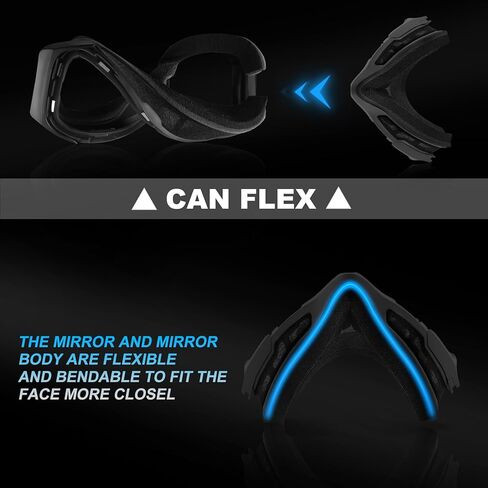 نظارات التزلج X-TIGER نظارات OTG على الجليد للرجال والنساء والشباب مضادة للضباب 100% حماية من الأشعة فوق البنفسجية 400 in Kuwait