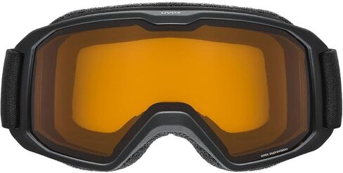 uvex contrast enhancing anti-fog OTG ski & snowboard goggles with UV protection for women & men, elemnt LGL, black/lasergold lite-clear in Saudi Arabia