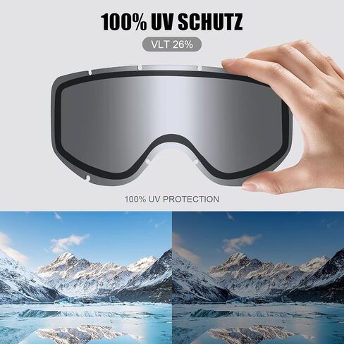 SKYWAY Ski Goggles,OTG Snow Snowboard Goggles for Men Women Snowmobile Skiing Skating SS6001 in Kuwait