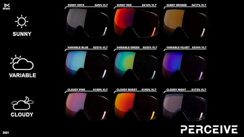 Anon womens Wm1 Perceive LensSnow Goggle Lens in Saudi Arabia