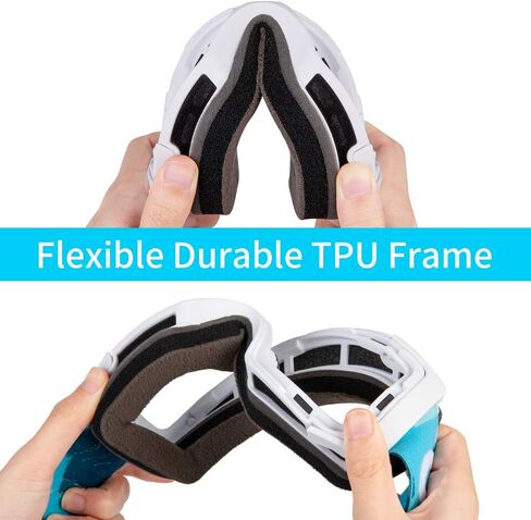 COPOZZ Ski Goggles Snowboard Goggles Men Women, M1 Magnetic Lens Snowboard Snow Goggle, OTG Anti-Fog Skiing Goggles in Kuwait