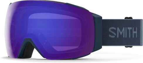 Smith I/O MAG Snow Goggle (French Navy, ChromaPop Everyday Violet Mirror + Bonus Lens) in Saudi Arabia