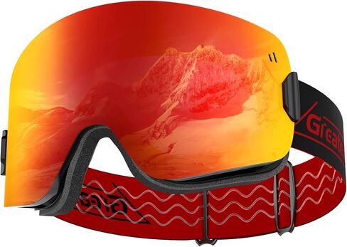 نظارات التزلج من Gre✈Ski OTG نظارات التزلج على الجليد للرجال والنساء والشباب والأطفال in Kuwait