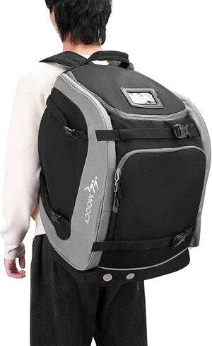MOPHOEXII Ski Boot Bag，65L Waterproof Winter Sport Backpack-Ski Boots Snowboard Boots Bag for Ski Helmets, Goggles, Gloves, Ski Apparel & Boot Storage in Saudi Arabia