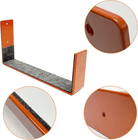 رف تثبيت على الحائط لعرض لوح التزلج من Qualward لتخزين لوح التزلج في الأماكن المغلقة وخطاطيف معدنية فولاذية لتخزين ألواح التزلج على الجليد للمنزل والمرآب in Kuwait