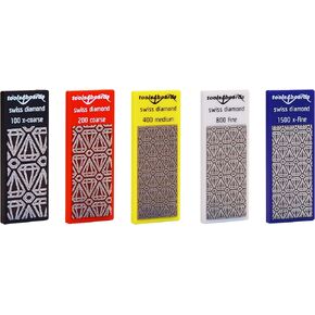 Tools4Boards PRECO FIVER مجموعة حجر الماس بريكو للتزلج والتزحلق على الجليد، أسود، 57 مم in Kuwait