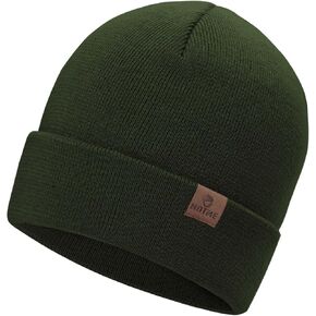 Oversize XXL Beanie Hat for Big Heads 23.6"-25.6", Large Winter Watch Cap Stocking Hat, Big Knit Cuffed Cap Ski Hats
