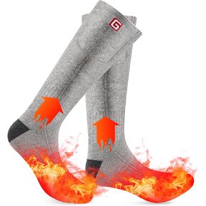 SVPRO Electric Heated Socks Men Women Rechargeable Heating Socks Washable Battery Thermal Foot Warmer Socks Winter Warm Socks