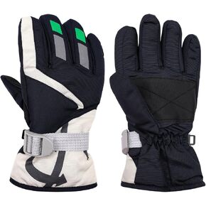 HADEEONG Kids Winter Gloves Waterproof Ski Snow Gloves for Boys & Girls, Warm Gloves Outdoor Sports Snowboard Bicycle