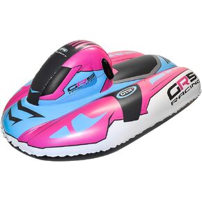CocoNut Outdoor- 50" Inflatable Snowmobile Sleds- Heavy Duty Snow Sleds with Sturdy Handles for Kids, Teens and Adults-Cold Resistant Toboggans -Lightweight Tubes for Boys and Girls