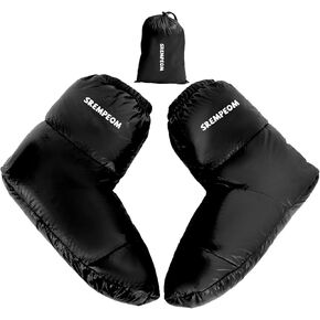 [ترقية] أحذية تخييم شتوية خفيفة للغاية، جوارب دافئة، جورب للنوم للرجال والنساء، مقاومة للماء، دافئة وناعمة ومريحة للتخييم، وحقيبة النوم، وأحذية طويلة لتدفئة القدم in Kuwait