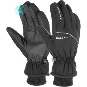 قفازات تزلج شتوية للرجال من جيكمور، قفازات حرارية مقاومة للماء دافئة للطقس البارد، قفازات ركوب الدراجات للجري والتخييم والمشي لمسافات طويلة وركوب الدراجات، هدية الكريسماس ورأس السنة الجديدة للرجال in Kuwait