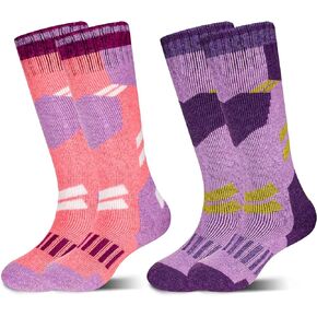 DoSmart Kids Merino Wool Snow Socks,Boys Girls Toddlers Winter Warm Thermal Skiing Snowboarding Skating Socks