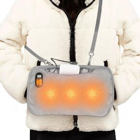 Hand Warmers, Updated 10000MAH Quick Rechargeable Electric Heated Gloves Power Bank Portable Graphene Handwarmers Pouch, 5 Levels & 2 Heating Area for Women,Men, Kids,Outdoor Camping Golf Xmas Gifts in Kuwait