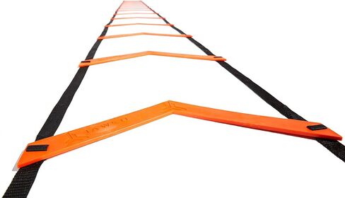 JAWKU Speed and Agility Ladder, Extra Long 21-Foot with 15-Rungs to Improve Balance, Acceleration, Lateral Speed, Change of Direction, and Body Control in Saudi Arabia