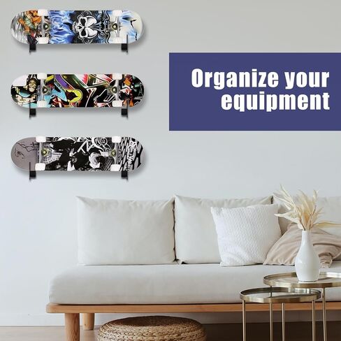 SAVITA 2pcs Snowboard Wall Mount, Snowboard Wall Rack Hanger Snowboard Wall Clips Snowboard Storage Holder Wall Support Snow Board Display Rack for Ski Board Longboard Wall Install in Saudi Arabia