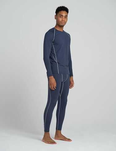 ملابس داخلية رياضية حرارية للرجال من LAPASA طقم أساسي خفيف الوزن وأكمام طويلة علوي وسفلي للتزلج وتسلق الجبال شتاء M53 in Kuwait