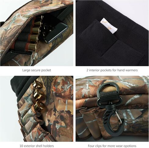 Bassdash Camo Hunting Muff Insulated Fleece Lined Hand Warmer Outdoor Windproof Water Resistant in Saudi Arabia