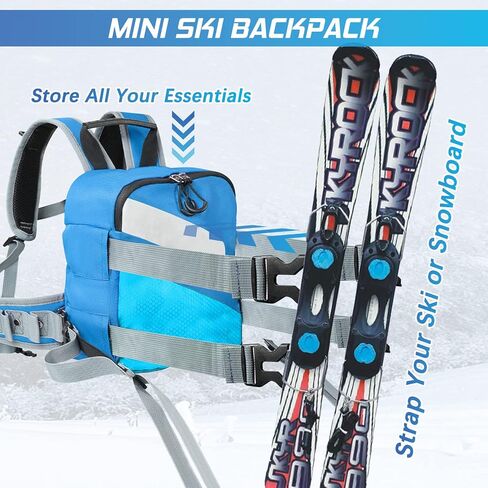 حزام تزلج للمبتدئين في التزلج على الجليد، حقيبة ظهر للتزلج على الجليد للاطفال، تعليم الطفل التزلج والتحكم في سرعة التزلج على الجليد، معدات تدريب على التزلج لإعداد الطفل للتعامل مع المنحدرات in Kuwait