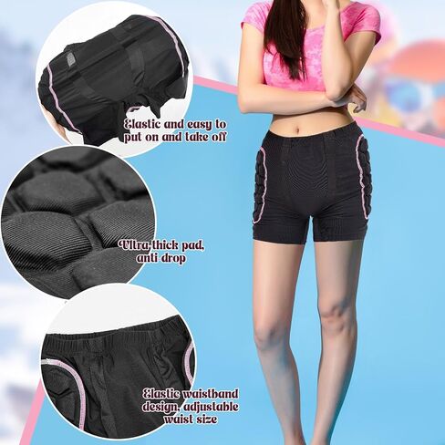 3 مجموعات واقية ثلاثية الأبعاد مبطنة للورك EVA سراويل قصيرة وسادات الركبة وسادات الكوع مجموعة حماية الشتاء وسادات الورك سميكة مضادة للانزلاق وأكمام الركبة وواقي الكوع للرجال والنساء للتزلج على الجليد in Kuwait
