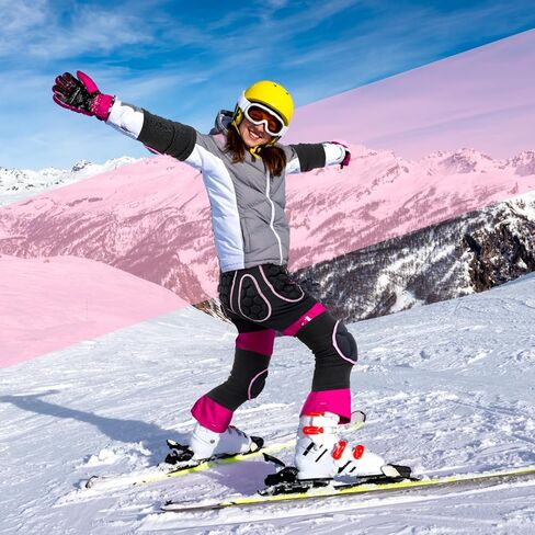 3 مجموعات واقية ثلاثية الأبعاد مبطنة للورك EVA سراويل قصيرة وسادات الركبة وسادات الكوع مجموعة حماية الشتاء وسادات الورك سميكة مضادة للانزلاق وأكمام الركبة وواقي الكوع للرجال والنساء للتزلج على الجليد in Kuwait