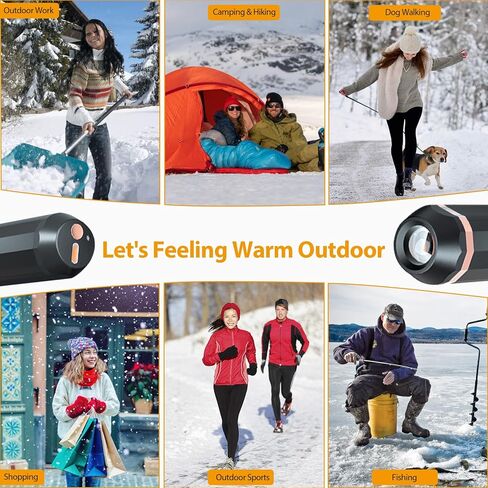 3 في 1 أجهزة تدفئة اليد قابلة لإعادة الشحن، 2 حزمة من أجهزة تدفئة الأيدي القابلة لإعادة الشحن، أجهزة تدفئة الأيدي الساخنة مع مصباح يدوي وبنك طاقة، سخانات يد كهربائية بقدرة 10000 مللي أمبير في الساعة قابلة لإعادة الشحن تعمل بالبطارية المحمولة in Kuwait