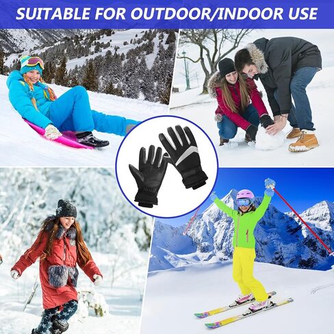USB Heated Gloves for Man and Women, Augot Electric Heated Gloves Plug and Play, Temperature Adjustable Heating Gloves Waterproof & Windproof for Home Office Cycling Motorcycle Hiking Skiing in Kuwait