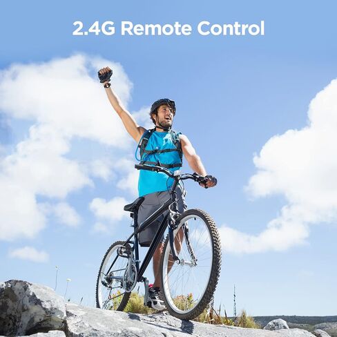 4K 30fps Action Camera - 131ft/40m Waterproof Underwater Camera EIS, WiFi Camera 170°Angle Sports Camera,HD 20MP Bike Camera with 2.4G Remote Control 2 Batteries & Helmet Accessories Kit in Kuwait