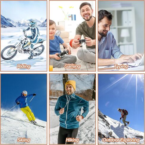 قفازات USB ساخنة، قفازات الشتاء KKUYT ساخنة مع 3 مستويات درجة الحرارة، قفازات الكمبيوتر المحمول الدافئة الأيدي الشتوية محبوك الأيدي التدفئة قفازات كاملة ونصف أصابع قفازات الكتابة للرجال النساء كهدية الشتاء in Kuwait