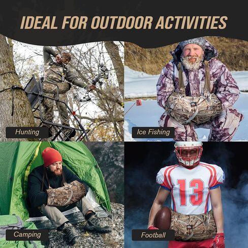 كيميموتو جهاز تدفئة اليد مع صوف وجيوب وحزام، حقيبة خصر للصيد والتخييم والعمل الخارجي والمشي لمسافات طويلة وكرة القدم وأنشطة الجولف in Kuwait