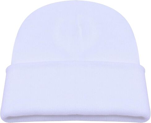 PZLE Warm Winter Hat Knit Beanie Skull Cap Cuff Beanie Hat Winter Hats for Men in Kuwait