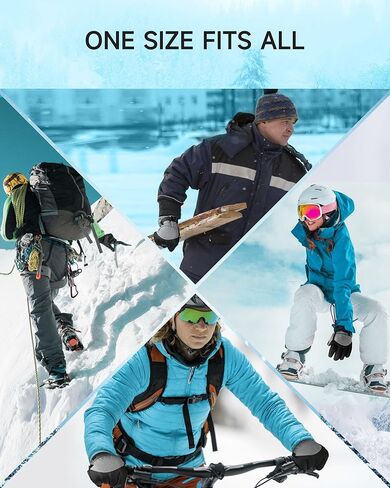 ALLJOY Heated Gloves for Men Women 5000mAh Rechargeable Batteries 3 Heating Levels Touchscreen Electric Gloves Waterproof Windproof Heated Winter Gloves for Motorcycle Ski in Kuwait