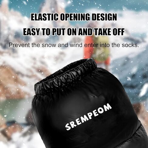 [Upgraded] Ultralight Winter Camping Booties Warm Socks Sleeping Sock for Men & Women,Water-Resistant Warm Soft Cozy for Camp Sleeping Bag Tent Down Booties Foot Warmer in Kuwait