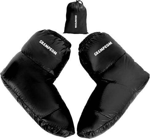 [Upgraded] Ultralight Winter Camping Booties Warm Socks Sleeping Sock for Men & Women,Water-Resistant Warm Soft Cozy for Camp Sleeping Bag Tent Down Booties Foot Warmer in Kuwait