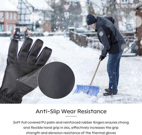 BRIGENIUS Ski Gloves, Waterproof Winter Gloves for Men Women in Kuwait