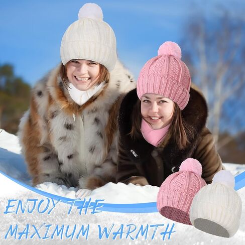 Liitrsh 12 Pcs Winter Beanie Hat Scarf Touchscreen Gloves Set Cold Weather Beanie Gloves Neck Warmer Set for Men Women in Saudi Arabia