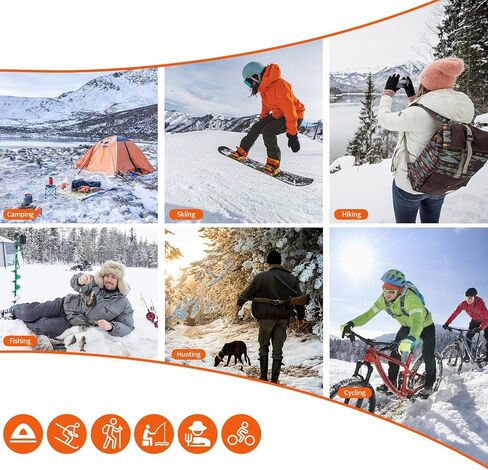 Heated Socks Rechargeable Electric Heated Socks for Men Women - 5V/5000 mAh Battery Powered Foot Warmer Stockings with APP Control for Winter Hunting Skiing Camping Hiking in Kuwait