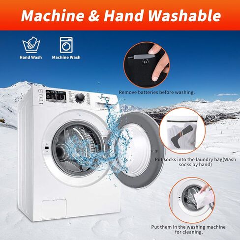 Heated Socks Rechargeable Electric Heated Socks for Men Women - 5V/5000 mAh Battery Powered Foot Warmer Stockings with APP Control for Winter Hunting Skiing Camping Hiking in Kuwait