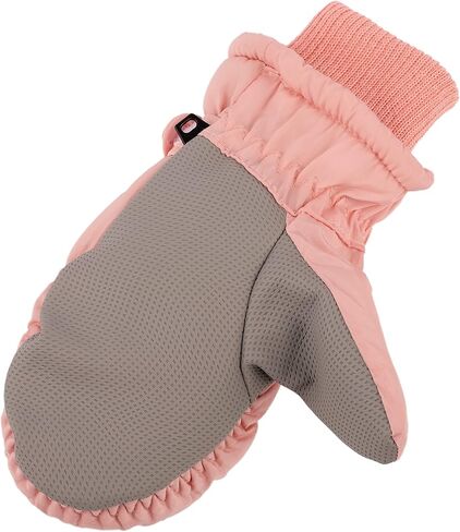 F Flammi Kids Winter Ski Mittens for Girs Warm Fluffy Lined Snow Gloves Water-Resistant Snow Mittens 2-8 Years in Kuwait