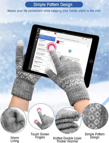 Suhine 18 Pcs Women Beanie Hats and Warm Winter Gloves Set 9 Pcs Soft Knitted Winter Hat Knit Skull Cap with Faux Fur Pompom and 9 Pairs Touch Screen Gloves for Women Young Girls in Saudi Arabia