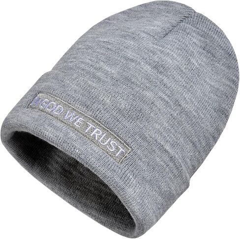 QNGEY Christian Jesus Cross in God We Trust Beanie Hats for Men Women Embroidered Winter Beanie Cap Soft Warm Knit Hat Black in Saudi Arabia