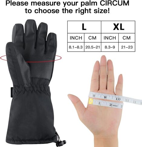 دبليو اي ام تي اتش يو اس قفازات تدفئة كهربائية للرجال والنساء تعمل باللمس مقاومة للماء لتدفئة اليدين قفازات الشتاء لجميع انواع الانشطة الخارجية in Kuwait