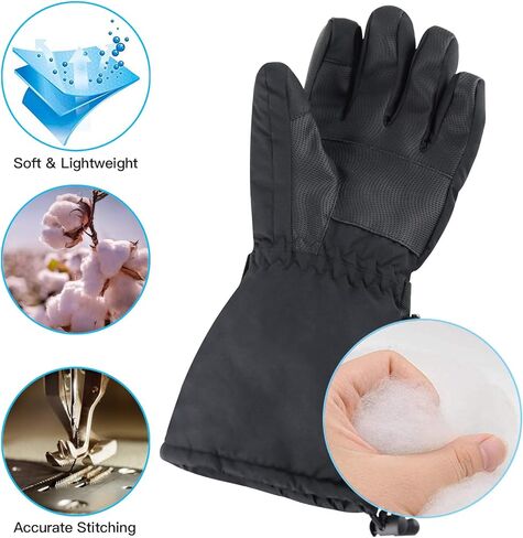 دبليو اي ام تي اتش يو اس قفازات تدفئة كهربائية للرجال والنساء تعمل باللمس مقاومة للماء لتدفئة اليدين قفازات الشتاء لجميع انواع الانشطة الخارجية in Kuwait