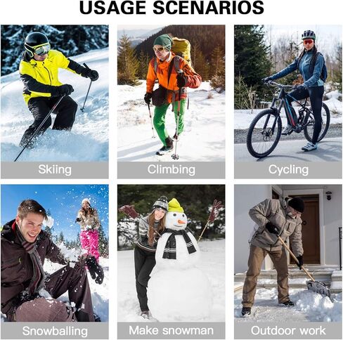 دبليو اي ام تي اتش يو اس قفازات تدفئة كهربائية للرجال والنساء تعمل باللمس مقاومة للماء لتدفئة اليدين قفازات الشتاء لجميع انواع الانشطة الخارجية in Kuwait