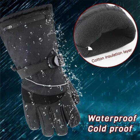 دبليو اي ام تي اتش يو اس قفازات تدفئة كهربائية للرجال والنساء تعمل باللمس مقاومة للماء لتدفئة اليدين قفازات الشتاء لجميع انواع الانشطة الخارجية in Kuwait